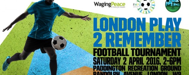 London Play 2 Remember football tournament for genocide survivors