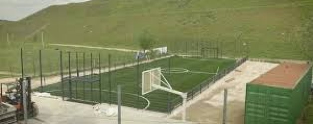 UEFA foundation for Children help build a new pitch for the under privileged children of Madrid